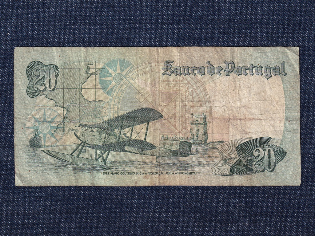 Portugália 20 Escudo bankjegy