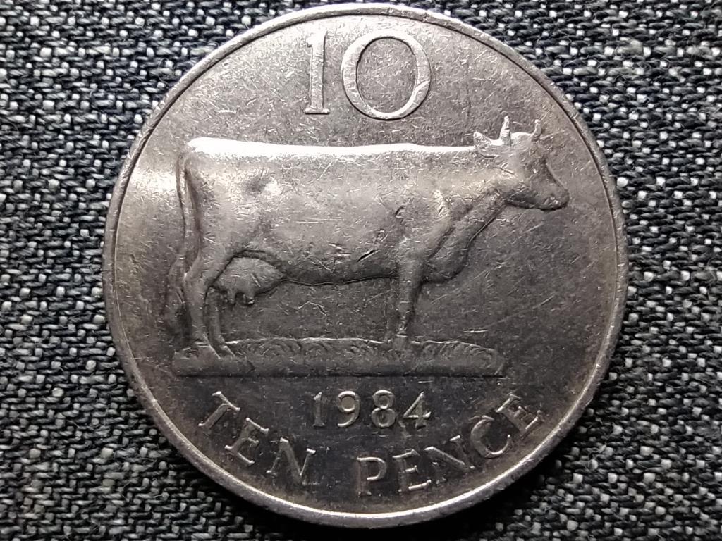 Guernsey II. Erzsébet tehén 10 penny