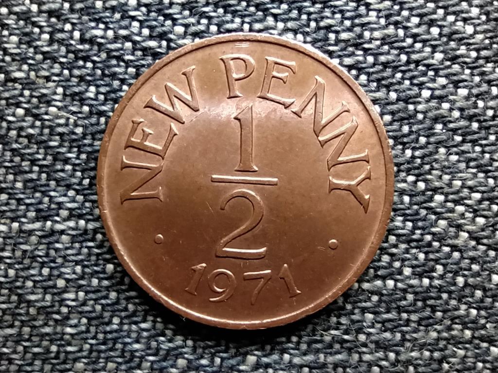 Guernsey II. Erzsébet 1/2 új penny