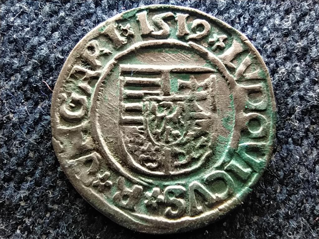 II. Lajos (1516-1526) ezüst 1 Dénár ÉH673