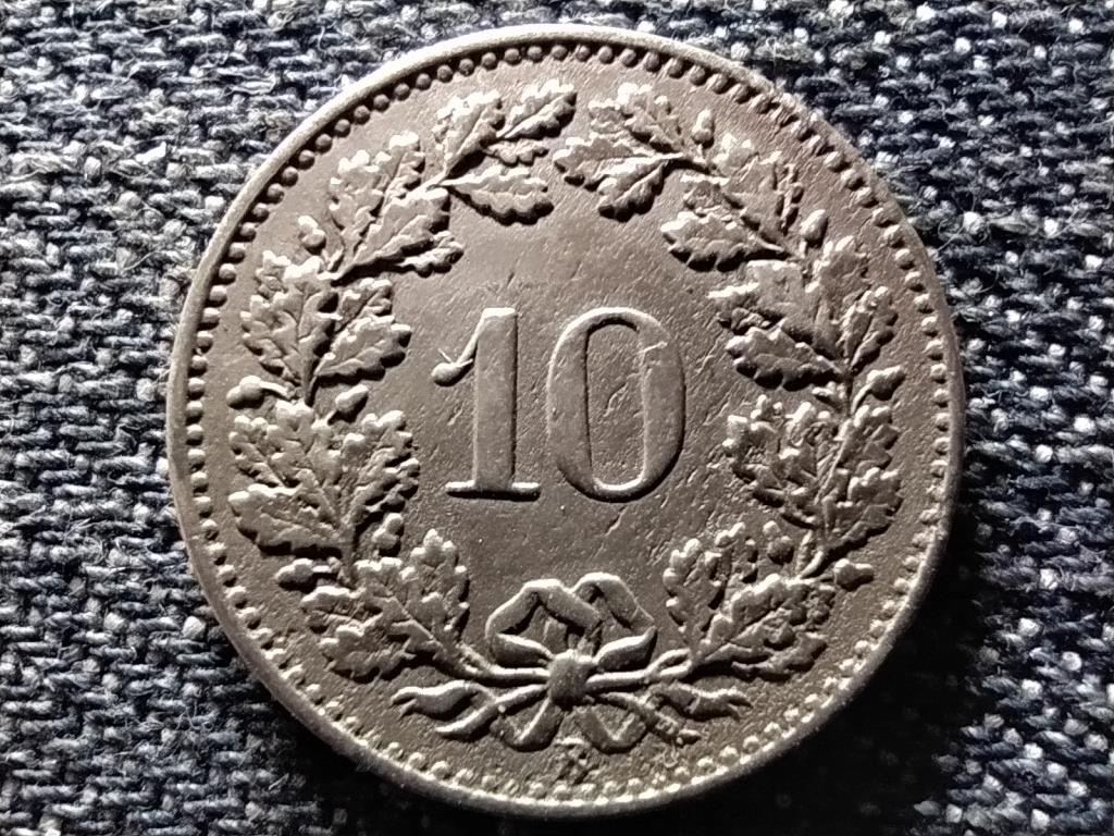 Svájc .100 ezüst 10 Rappen