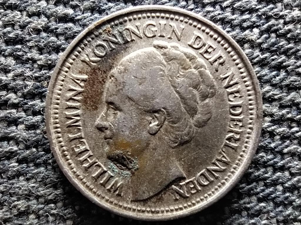 Hollandia I. Vilma (1890-1940, 1945-1948) .640 ezüst 10 Cent