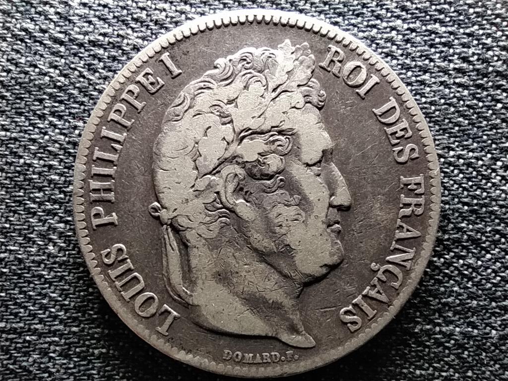 Franciaország I. Lajos Fülöp (1830-1848) ezüst 5 frank