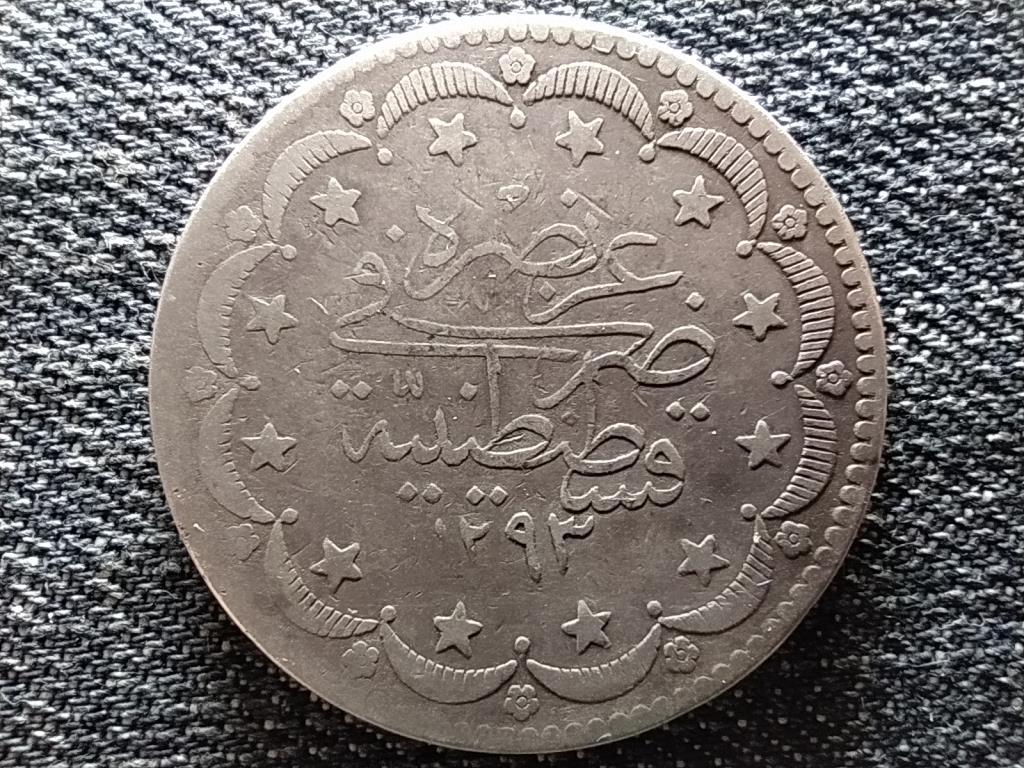 Oszmán Birodalom II. Abdul-Hamid (1876-1909) .830 ezüst 20 kurus