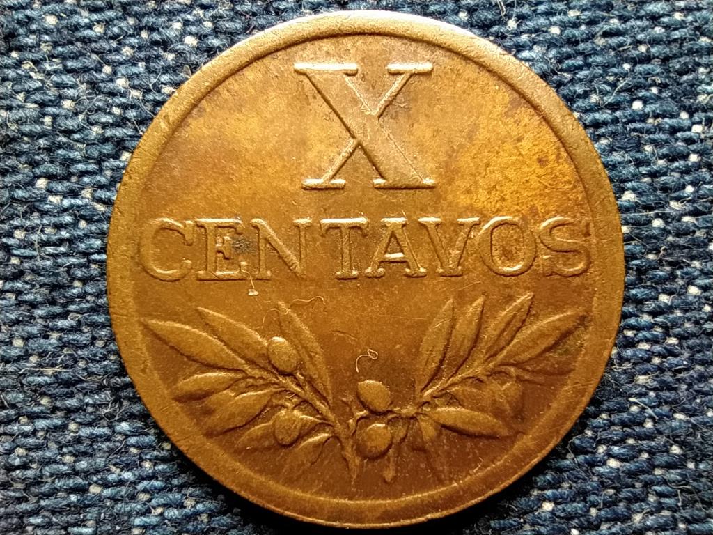 Portugália Második Köztársaság (1926-1974) 10 Centavos