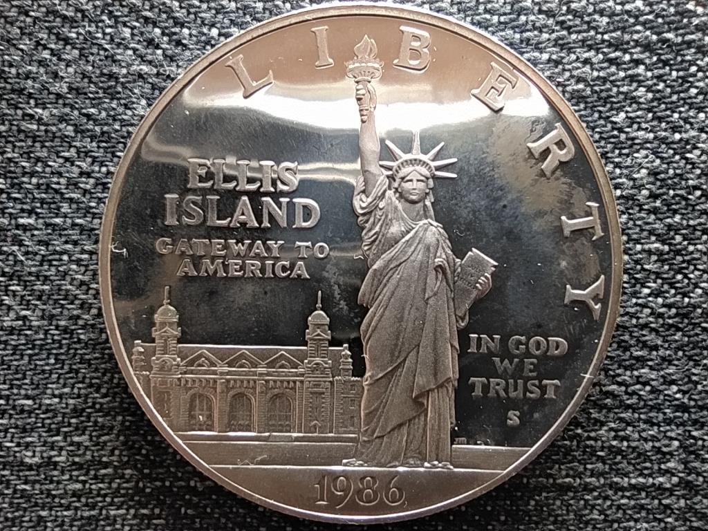 USA Szabadság-szobor Ellis Szigetén .900 ezüst 1 Dollár