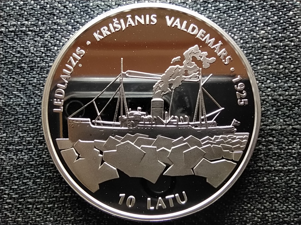 Lettország Icebreaker Krisjanis Valdemars .925 ezüst 10 lat