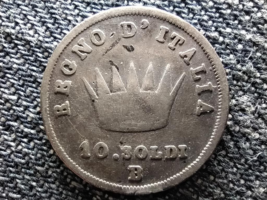Olaszország I. Napóleon .900 ezüst 10 Soldi