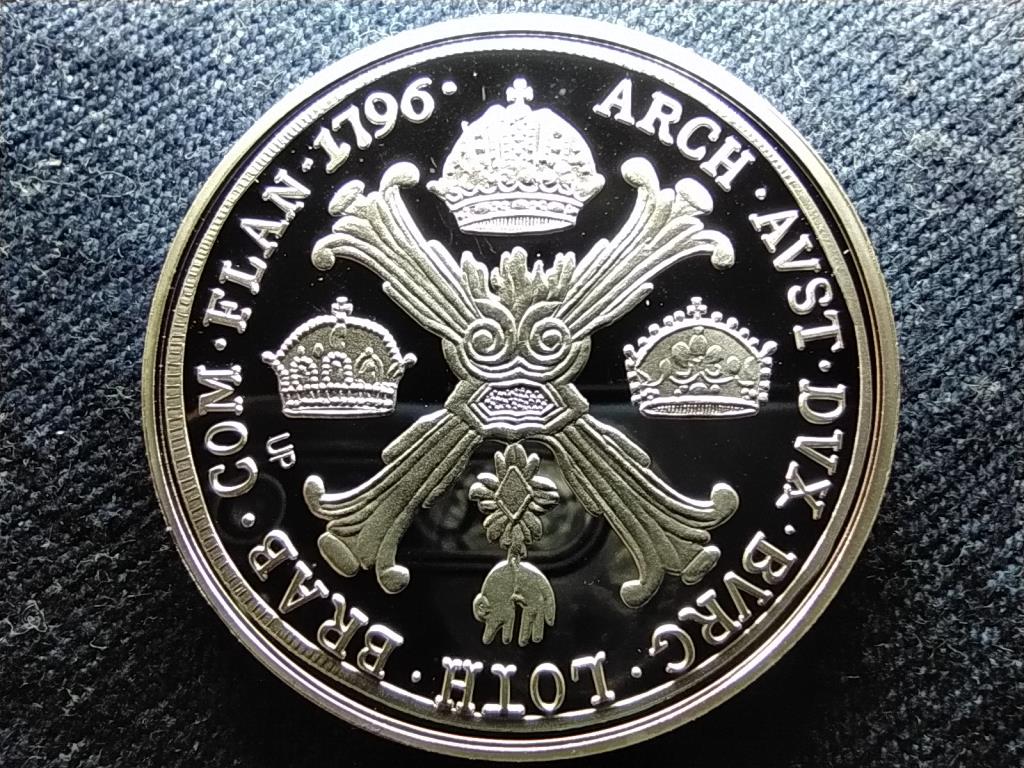 Magyar tallérok utánveretben II. Ferenc tallérja 1796 .999 ezüst