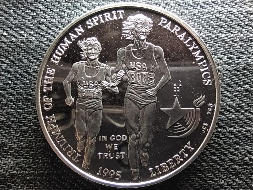 USA Centenáriumi Olimpiai Játékok Atlanta Paraolimpia .900 ezüst 1 Dollár