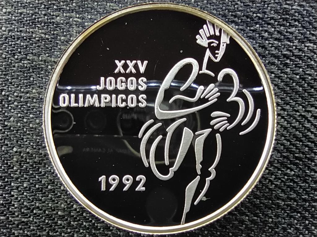 Portugália XXV. Nyári Olimpia Barcelona futók .925 ezüst 200 Escudo