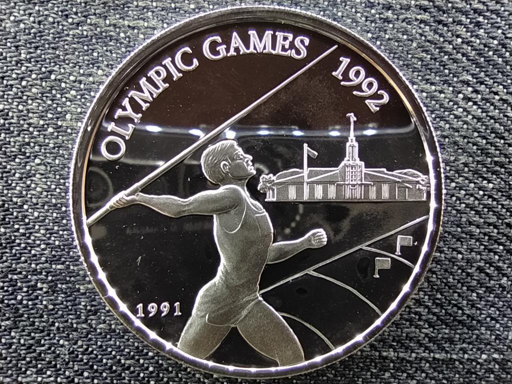 Szamoa Nyári olimpia Barcelona gerelyhajító .925 ezüst 10 Tala