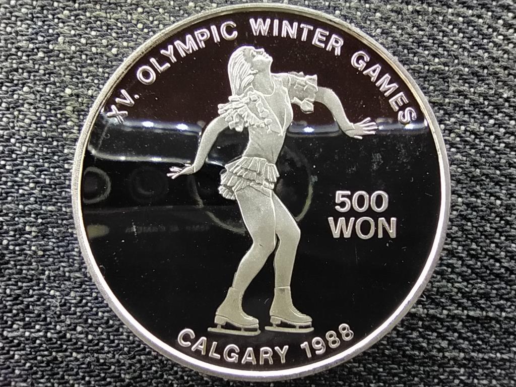 Észak-Korea Téli olimpia Calgary 1988 műkorcsolya .999 ezüst 500 von