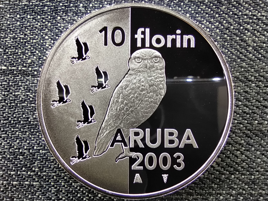Aruba Bagoly .925 ezüst 10 florin