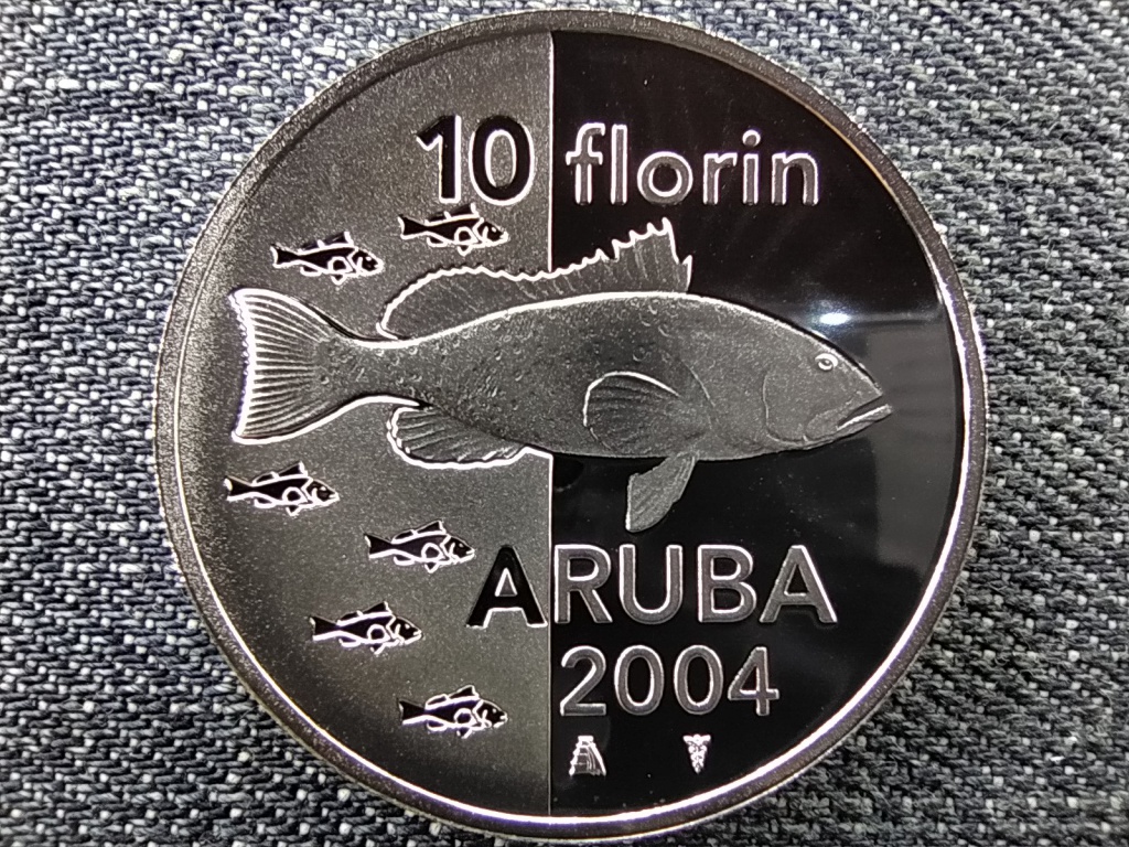 Aruba Hal .925 ezüst 10 florin