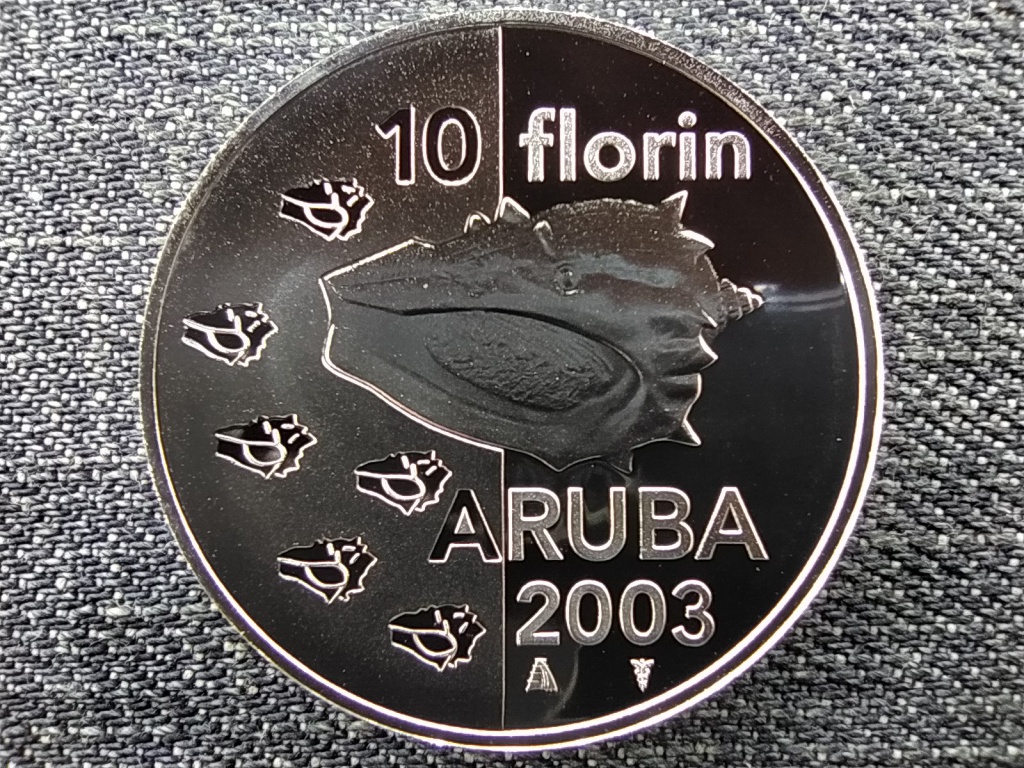 Aruba Kagyló .925 ezüst 10 florin