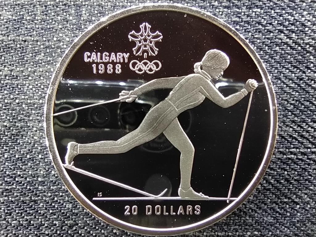 Kanada Téli olimpia Calgary sífutás .925 ezüst 20 Dollár