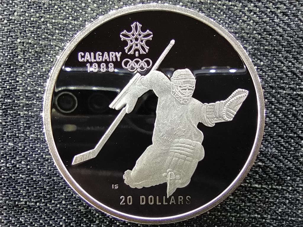 Kanada Téli olimpia Calgary hoki .925 ezüst 20 Dollár