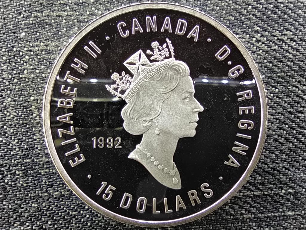 Kanada 100 éves az Olimpiai Játékok .925 ezüst 15 Dollár