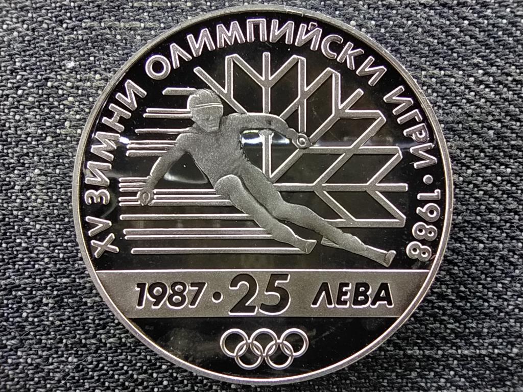 Bulgária 15. Téli Olimpiai Játékok, Calgary 1988 .925 ezüst 25 Leva