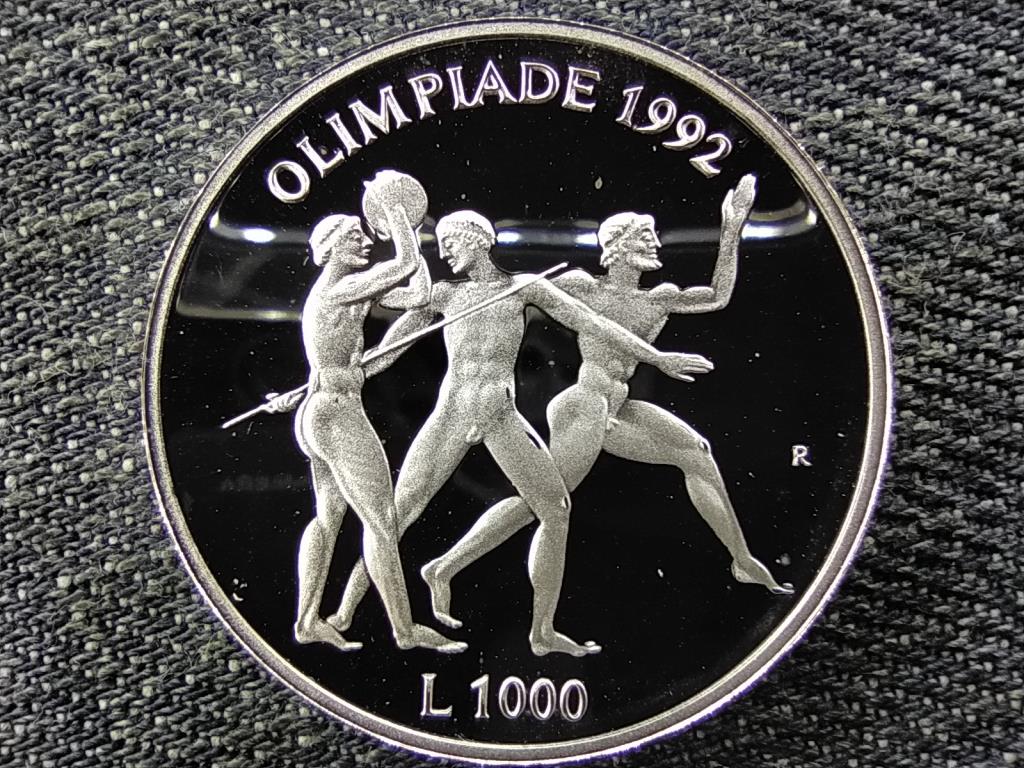 San Marino Nyári Olimpia 1992, Barcelona .835 ezüst 1000 Líra