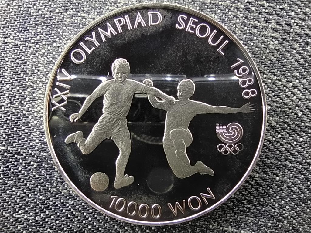 Dél-Korea Olimpiai Játékok Szöulban 1988 Futball .925 ezüst 10000 won