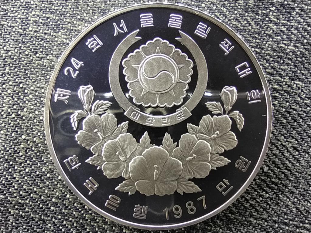 Dél-Korea Olimpiai Játékok Szöulban 1988 Íjászat .925 ezüst 10000 won