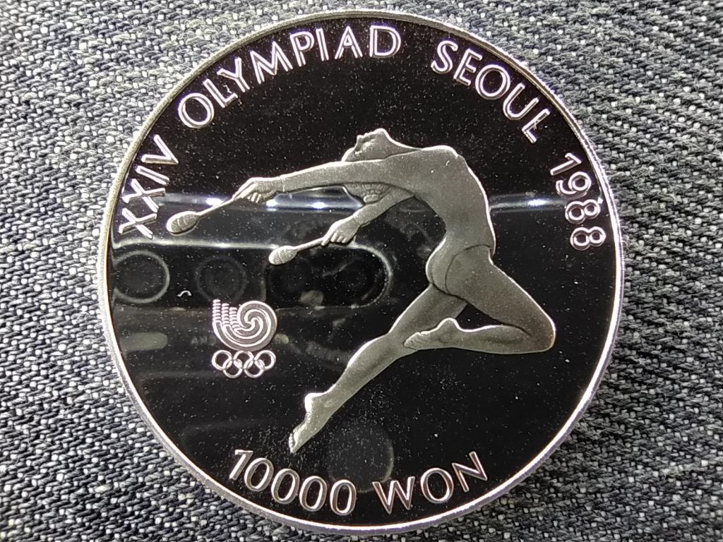 Dél-Korea Olimpiai Játékok Szöulban 1988 Ritmikus gimnasztika .925 ezüst 10000 won