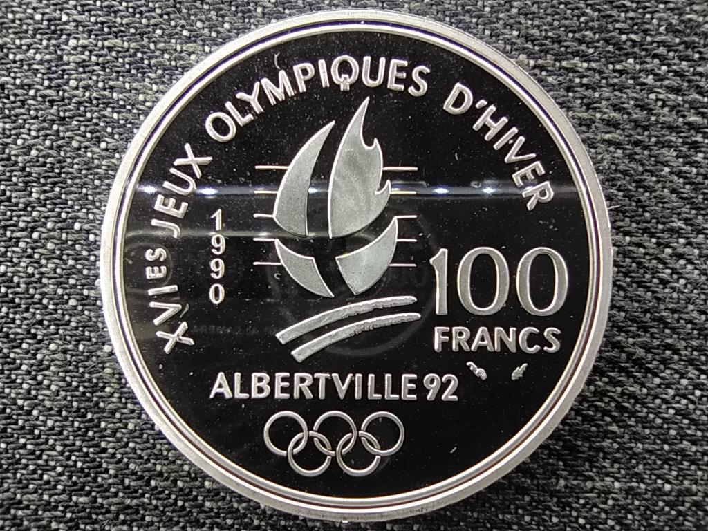 Franciaország Olimpia 1992, Albertville, Szabadstílusú sí .900 ezüst 100 frank