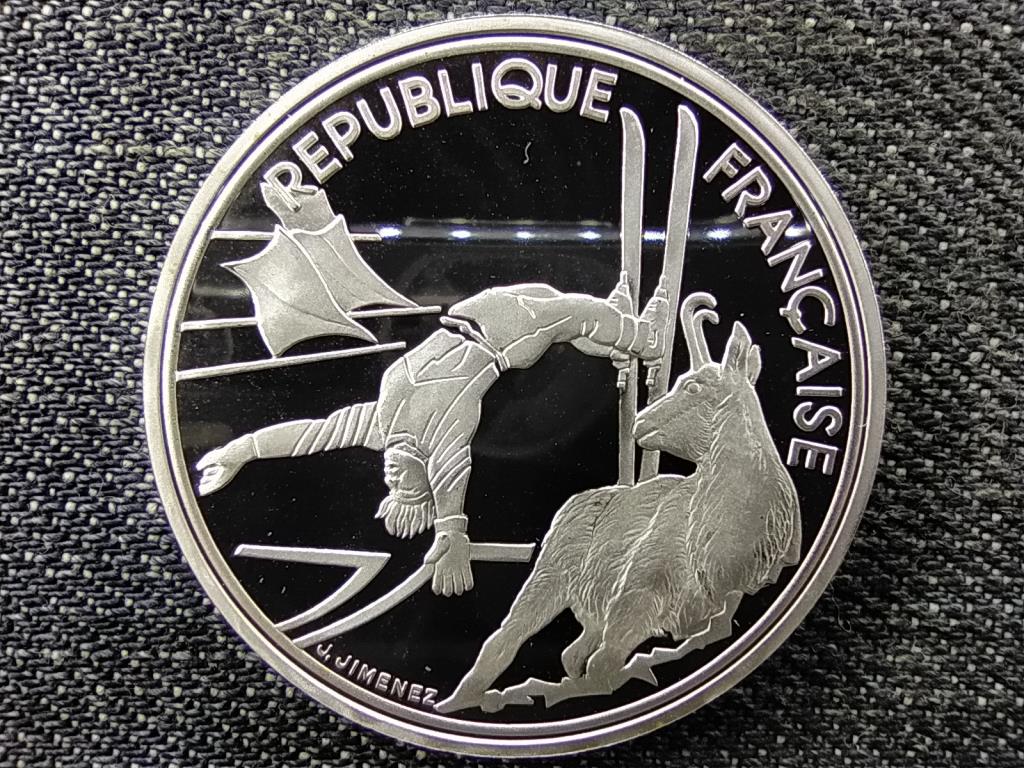 Franciaország Olimpia 1992, Albertville, Szabadstílusú sí .900 ezüst 100 frank