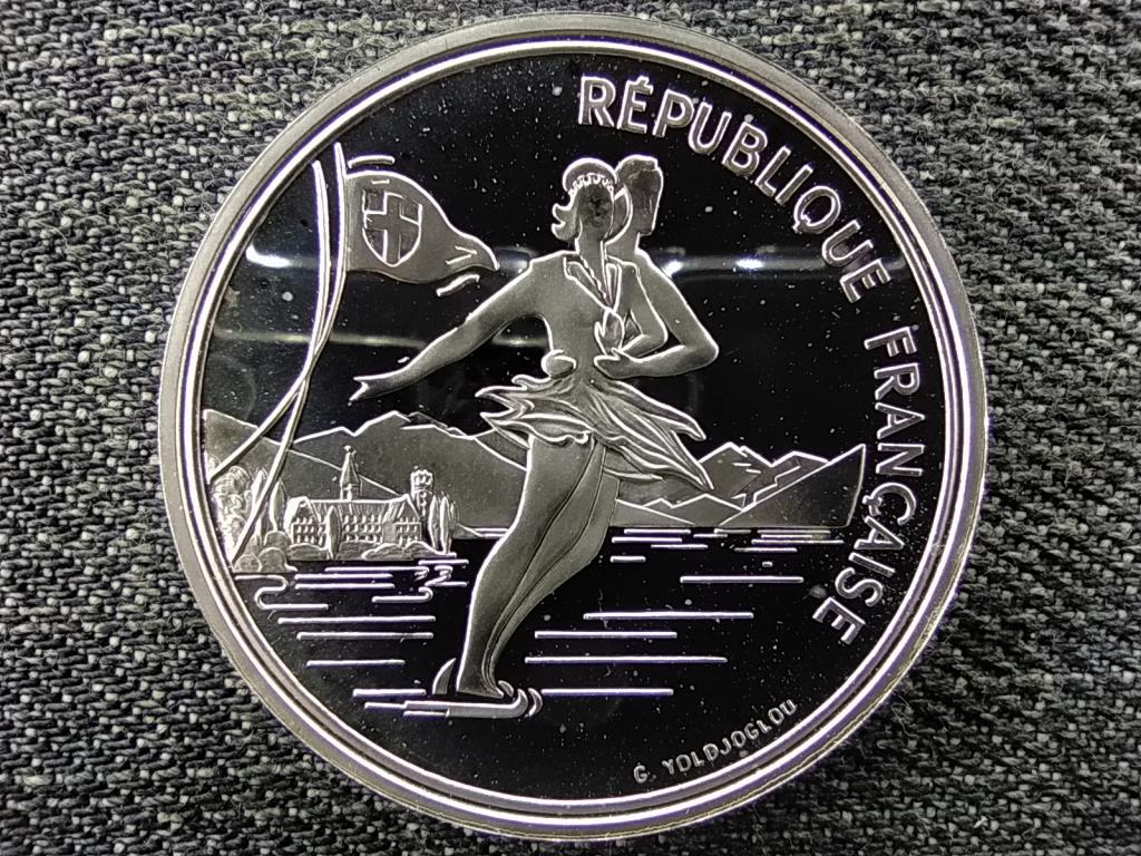 Franciaország Olimpia 1992, Albertville, Műkorcsolya .900 ezüst 100 frank