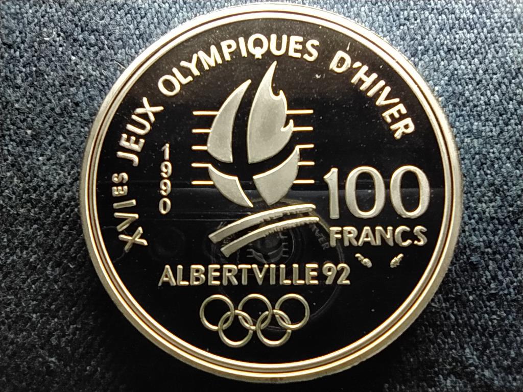 Franciaország Olimpia 1992, Albertville, Bob .900 ezüst 100 frank