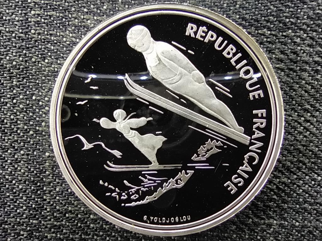 Franciaország Olimpia 1992, Albertville, Síugrás .900 ezüst 100 frank