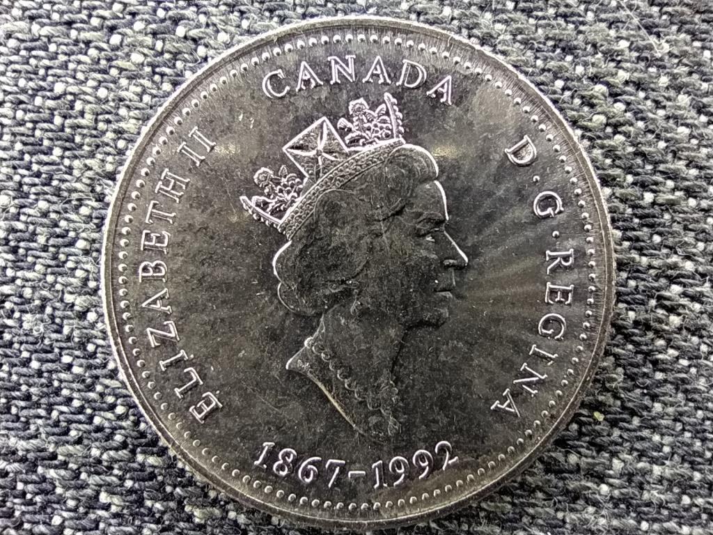 Kanada 125 éves az Államszövetség Északnyugati Területek 25 Cent
