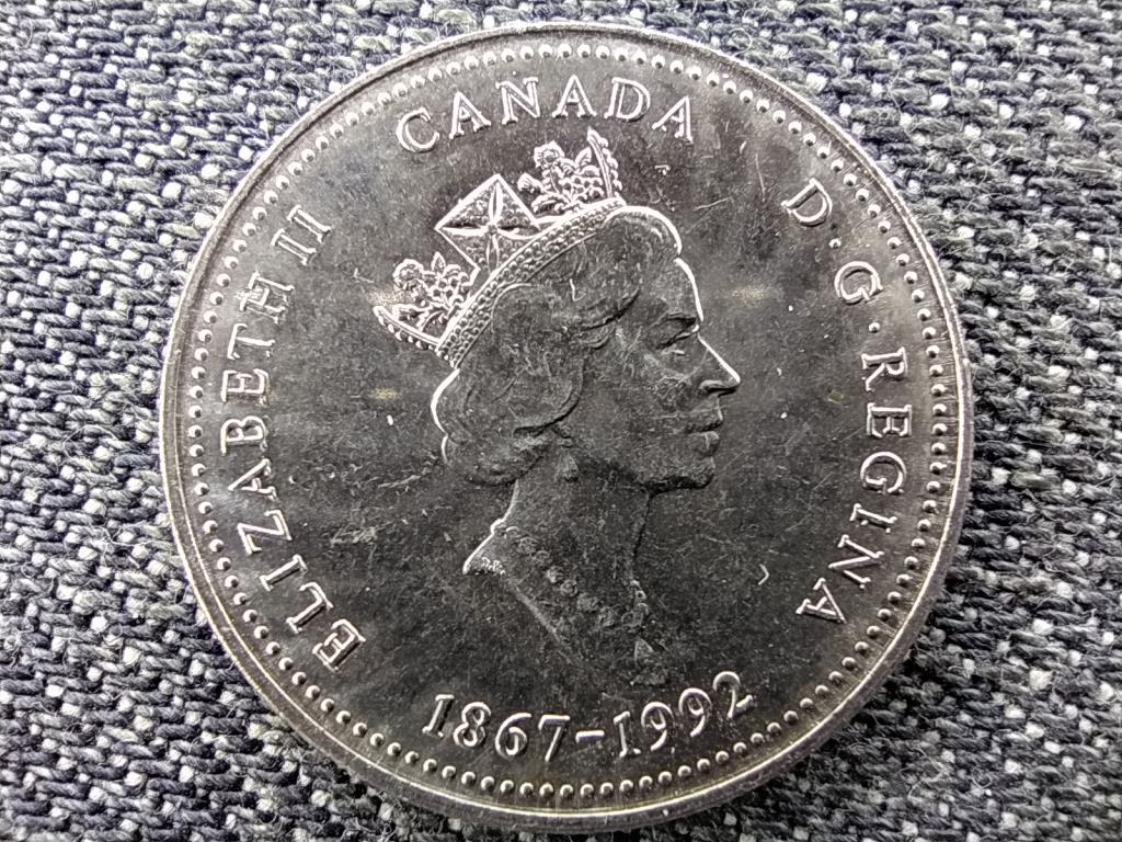 Kanada 125 éves az Államszövetség Új Brunswick 25 Cent