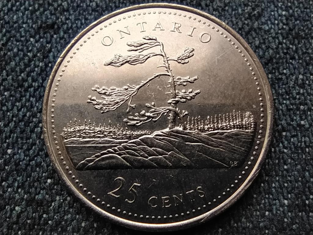 Kanada 125 éves az Államszövetség Ontario 25 Cent