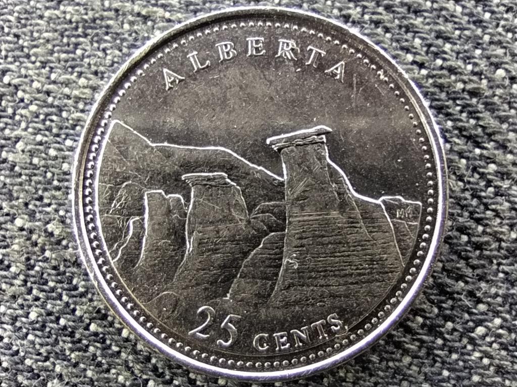 Kanada 125 éves az Államszövetség Alberta 25 Cent