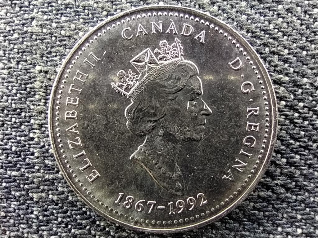 Kanada 125 éves az Államszövetség Új-Fundland 25 Cent