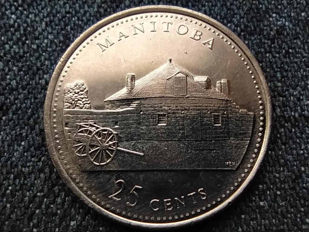 Kanada 125 éves az Államszövetség Manitoba 25 Cent