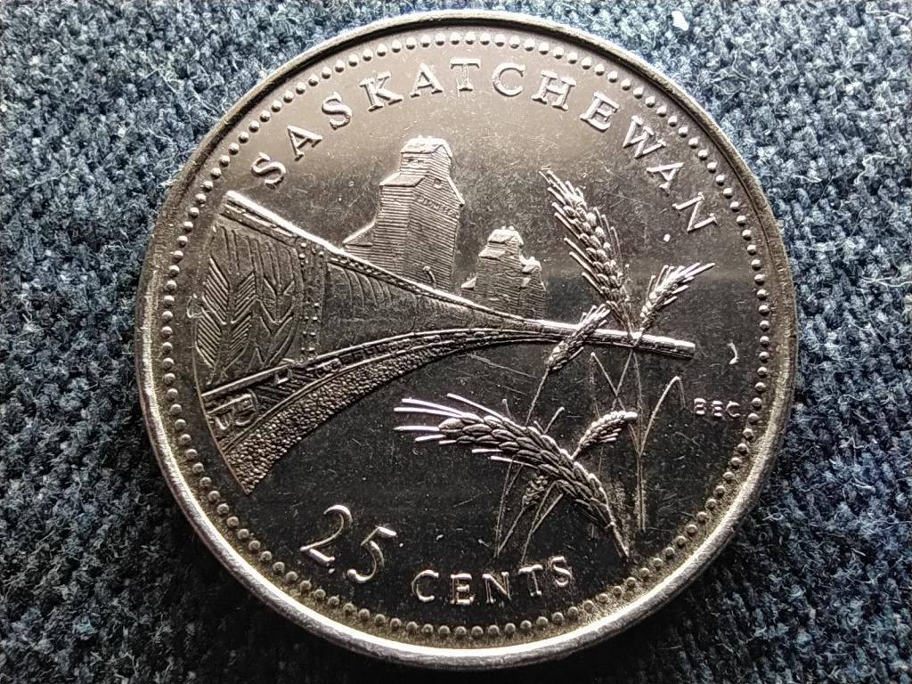 Kanada 125 éves az Államszövetség Saskatchewan 25 Cent