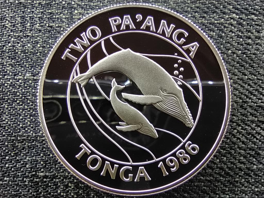 Tonga 25 éves a Természetvédelmi Világalap .925 ezüst 2 paanga