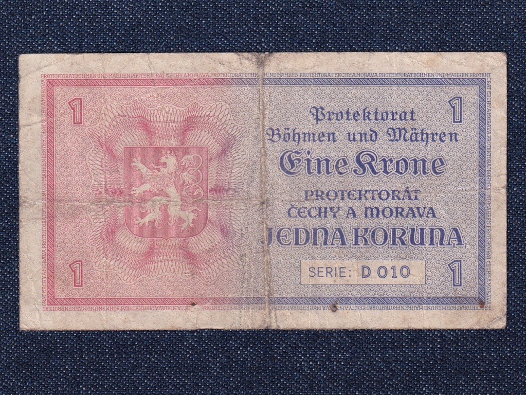 Csehország Cseh-Morva Protektorátus (1939-1945) 1 Korona bankjegy