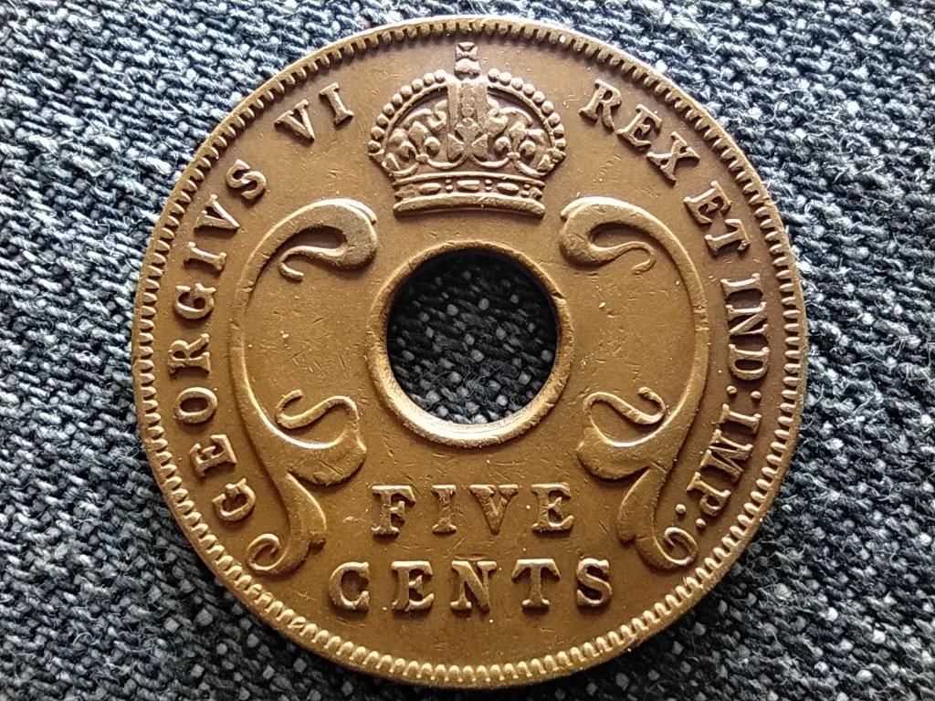 Brit-Kelet-Afrika VI. György (1936-1952) 5 cent