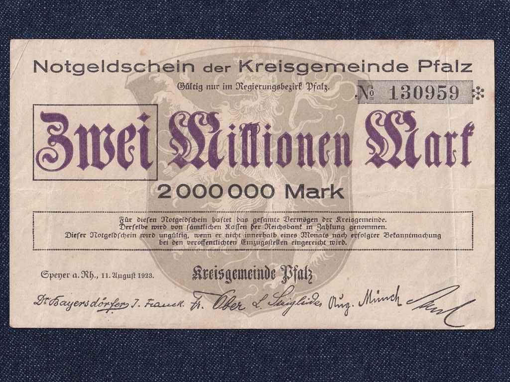 Németország Speyer 2 millió Márka szükségpénz
