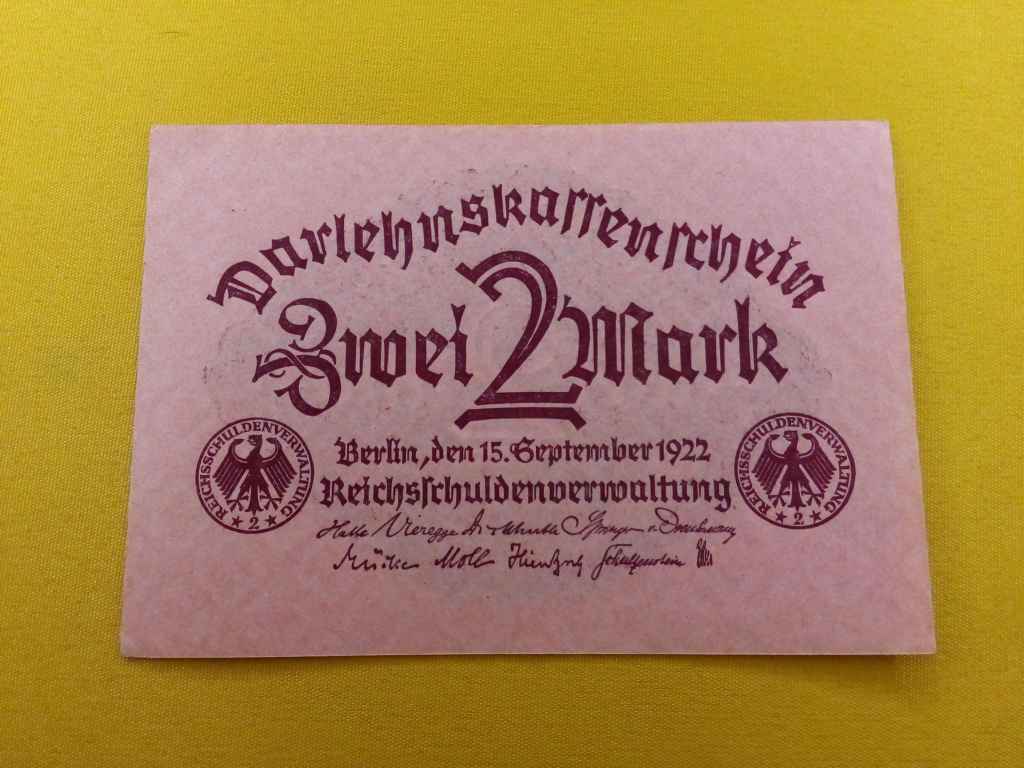 Németország Weimari Köztársaság (1919-1933) 2 Márka bankjegy