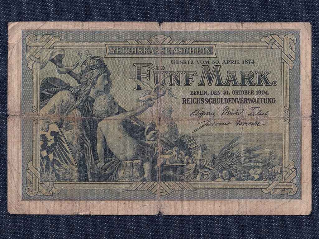 Németország Második Birodalom (1871-1918) 5 Márka bankjegy