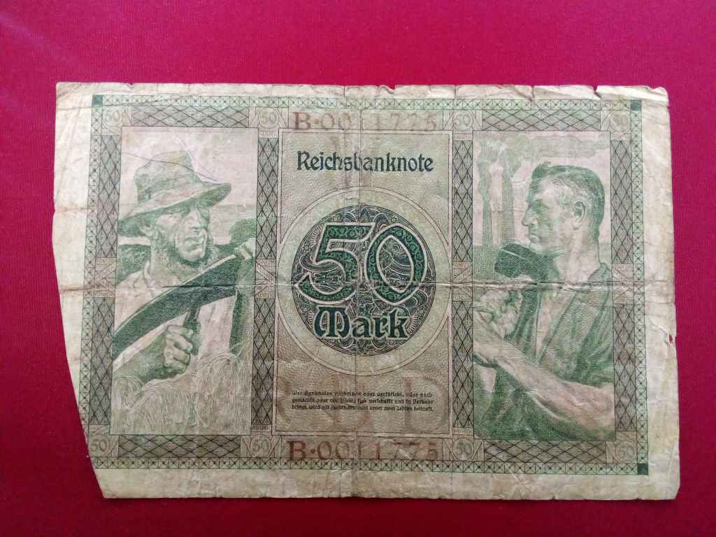 Németország Weimari Köztársaság (1919-1933) 50 Márka bankjegy