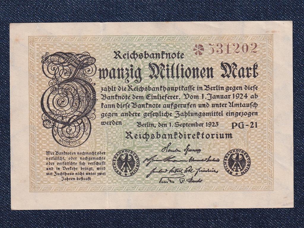 Németország Weimari Köztársaság (1919-1933) 20 millió Márka bankjegy