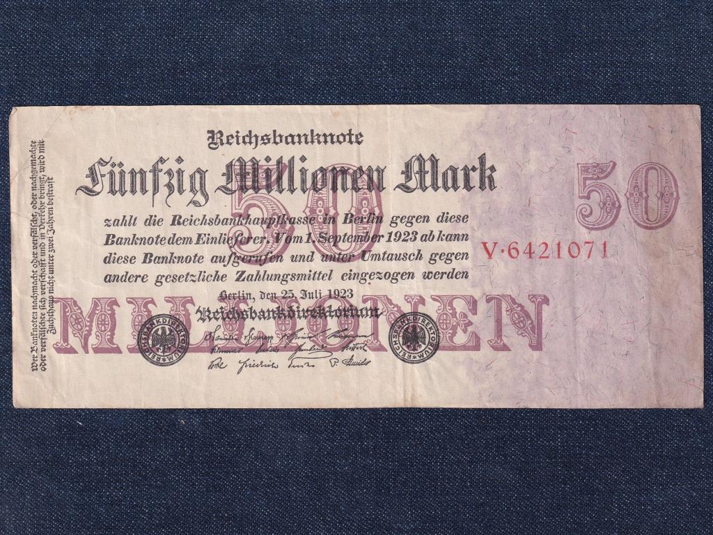 Németország Weimari Köztársaság (1919-1933) 50 millió Márka bankjegy
