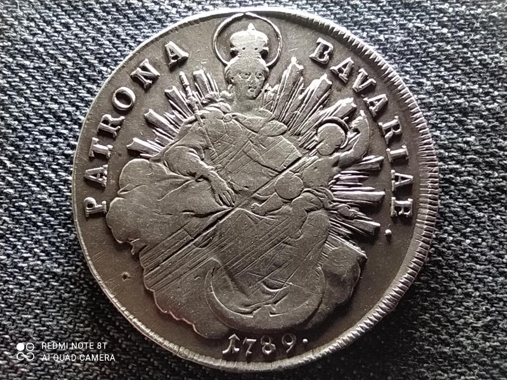 Német Államok Bajorország II. Károly (1777-1799) .833 ezüst 1 tallér